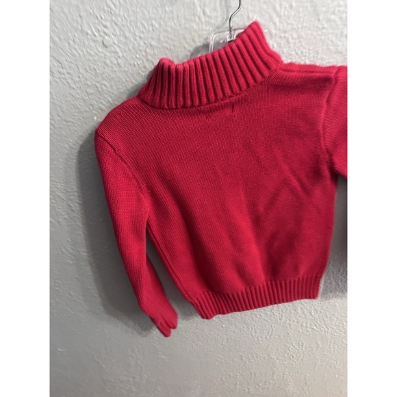 Polo Ralph Lauren Kids 1/4 Zip Sweater Red Size 7 - Picture 3 of 6